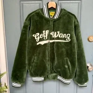 ジャケット・アウター golf wang 2022F/W FUR BASEBALL JACKET golf wang faux fur baseball jacket